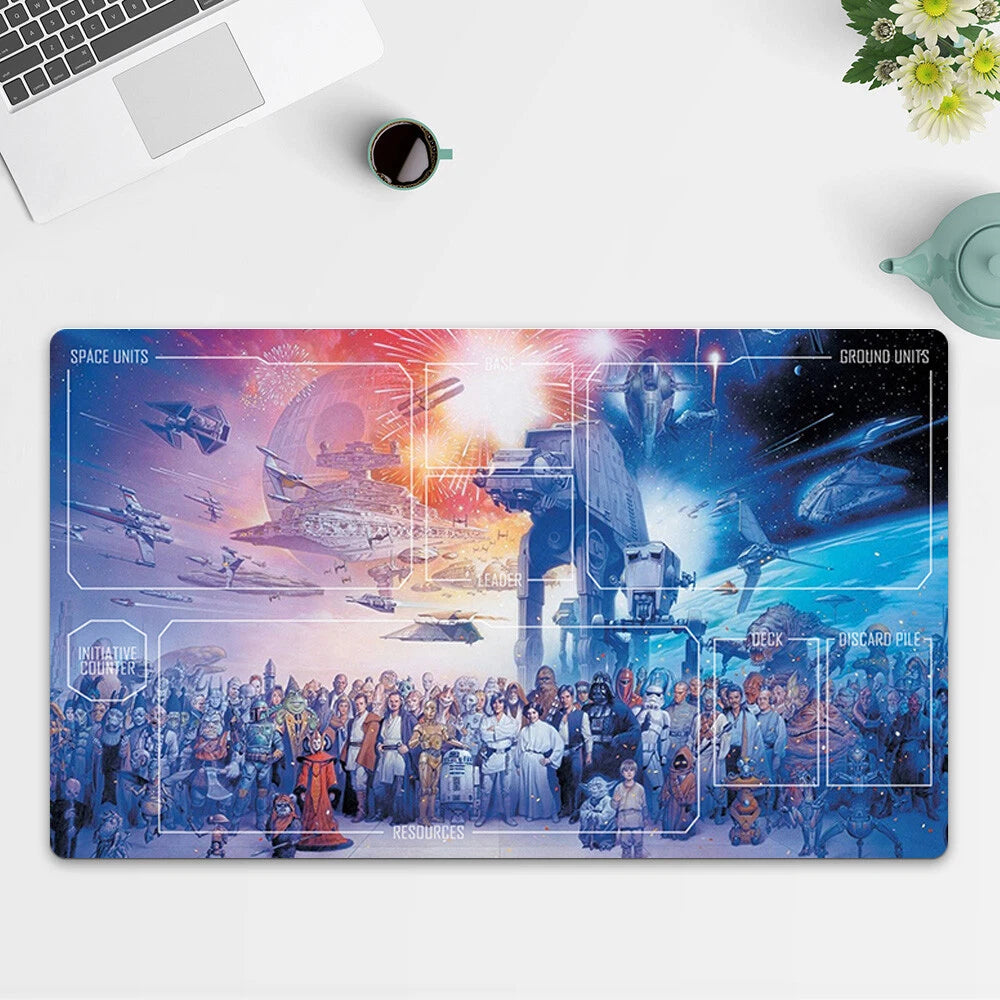 Playmat SW Family TCG Starwars : Unlimited Trading Card Game Play Mat Free Bag