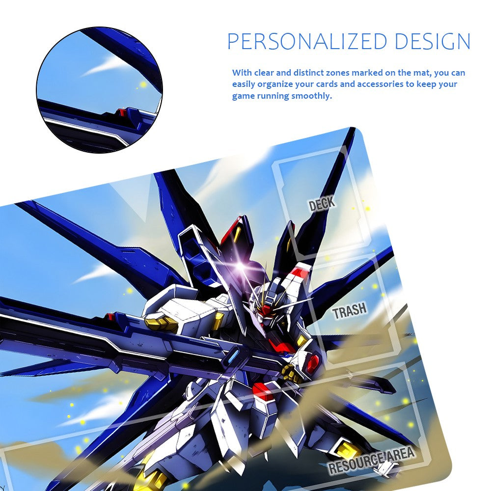 Gundam Playmat Suitable for GCG , includes Storage Bag, 24 x 14 inches (GD510145)
