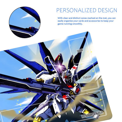 Gundam Playmat Suitable for GCG , includes Storage Bag, 24 x 14 inches (GD510145)