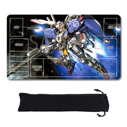 Gundam Playmat Suitable for GCG , includes Storage Bag, 24 x 14 inches (226514)