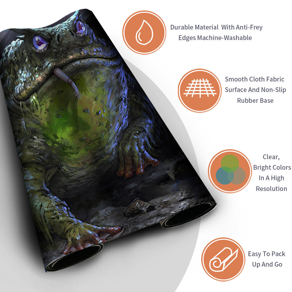 Grolnok, the Omnivore - Magic The Gathering MTG Playmat TCG CCG MTG Playmat Stitched Edge