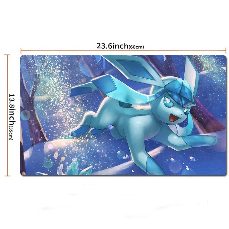 Glaceon Board Game Pokemon Table Playmat TCG CCG Mat Gaming Play Pad Mousepad