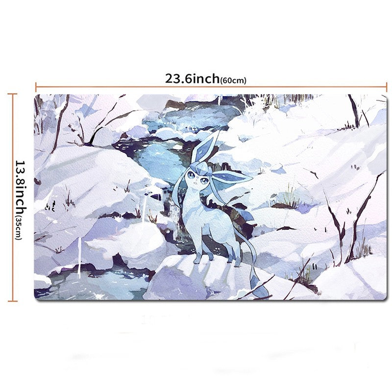 Glaceon Board Game Pokemon Table Playmat TCG CCG Play Mat Gaming Pad Mousepad