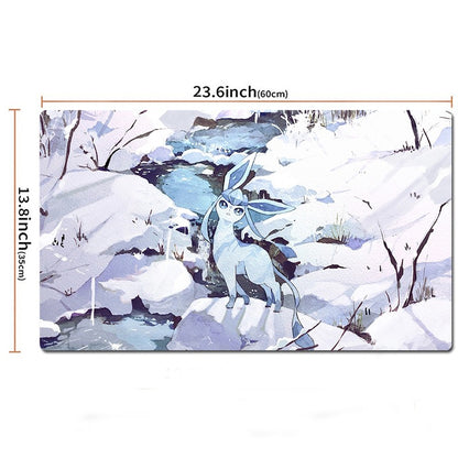 Glaceon Board Game Pokemon Table Playmat TCG CCG Play Mat Gaming Pad Mousepad