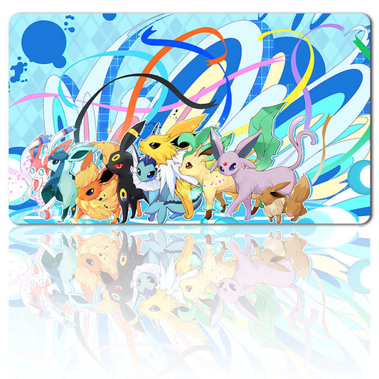 763644 - Board Game Pokemon Eevee Playmat Games Mousepad Play Mat of TCG