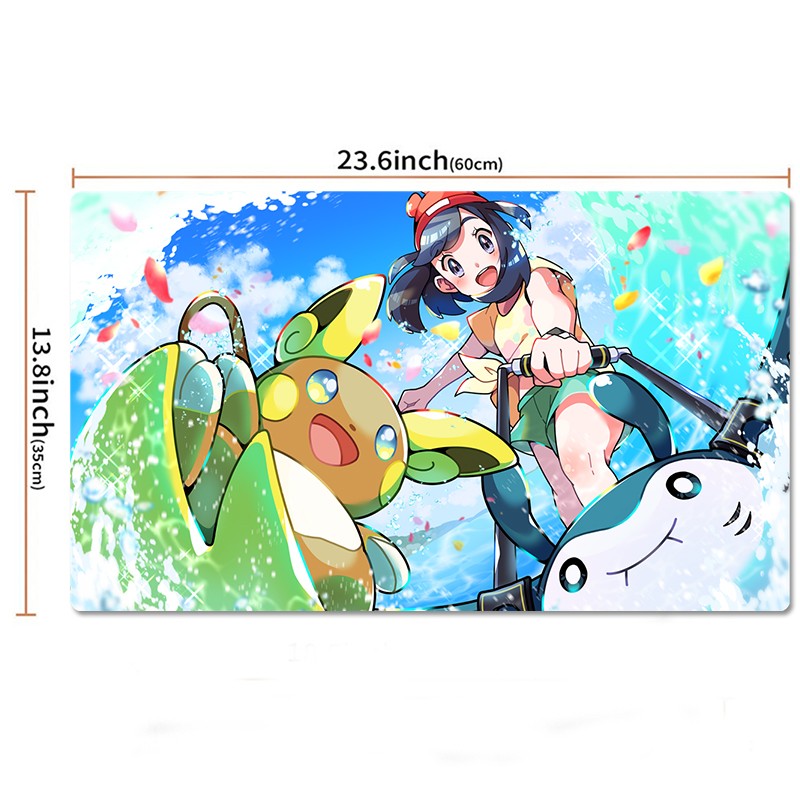 Selene Alolan Raichu Pokemon Playmat PTCG TCG CCG Play Pad Trading Card Game Mat