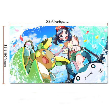 Selene Alolan Raichu Pokemon Playmat PTCG TCG CCG Play Pad Trading Card Game Mat