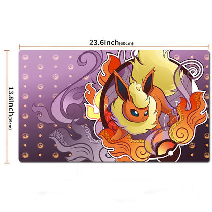 Flareon Board Game Pokemon Table Playmat TCG CCG Mat Gaming Pad Mousepad
