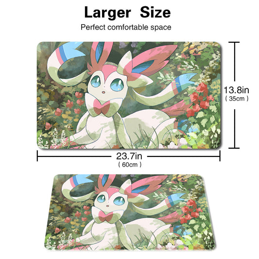 08825 - Board Game Pokemon Eevee Sylveon Playmat Games Mousepad Play Mat of TCG