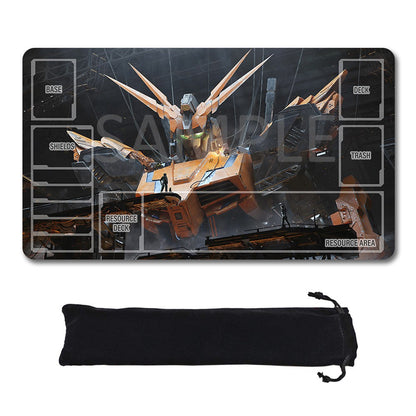 Gundam Playmat Suitable for GCG , includes Storage Bag, 24 x 14 inches (1264901)