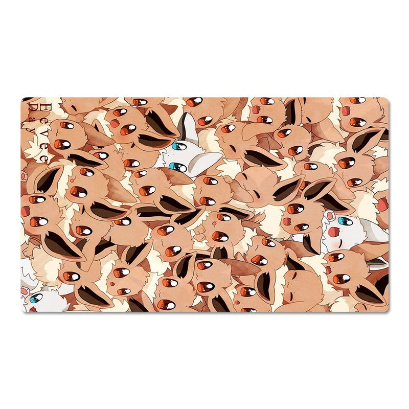 Eevee Pokemon Table Playmat PTCG TCG CCG Gaming Play Pad Trading Card Game Mat