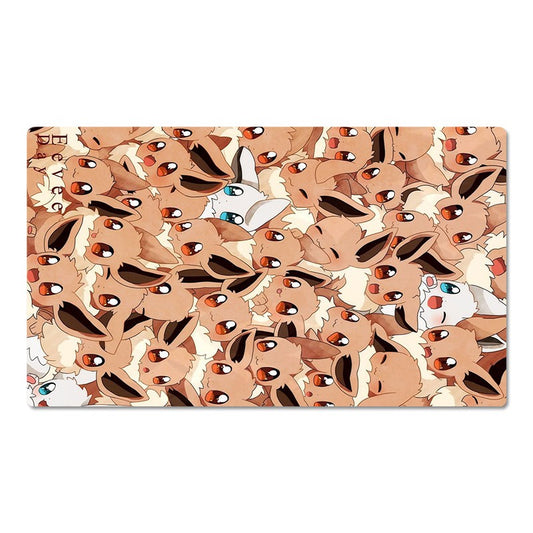 Eevee Pokemon Table Playmat PTCG TCG CCG Gaming Play Pad Trading Card Game Mat