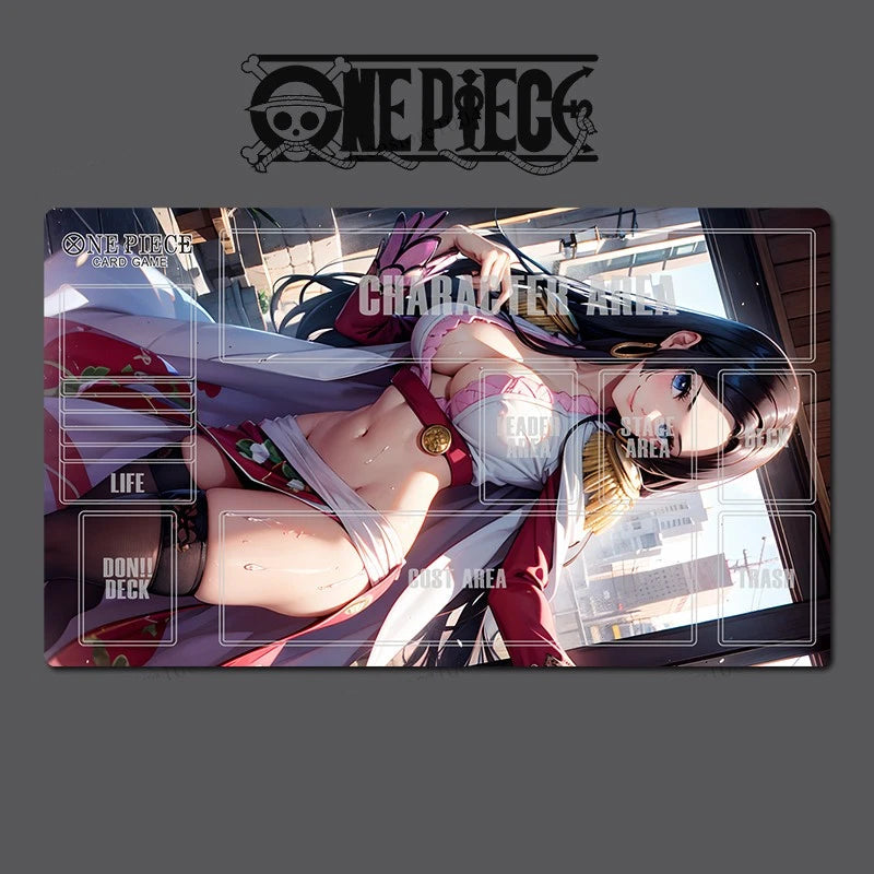 Anime character card from 'One Piece' with character art and branding.