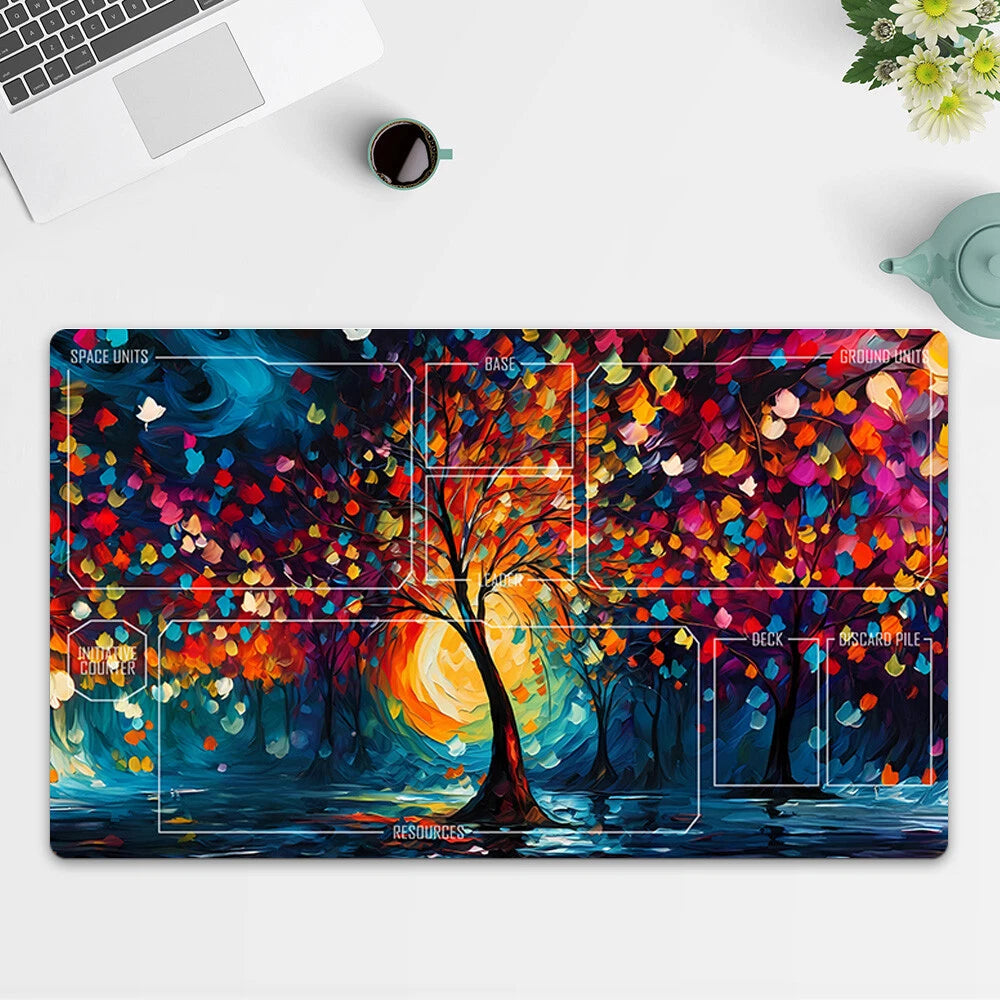 Playmat Artistic Tree TCG Starwars : Unlimited Trading Card Game Mat Free Bag