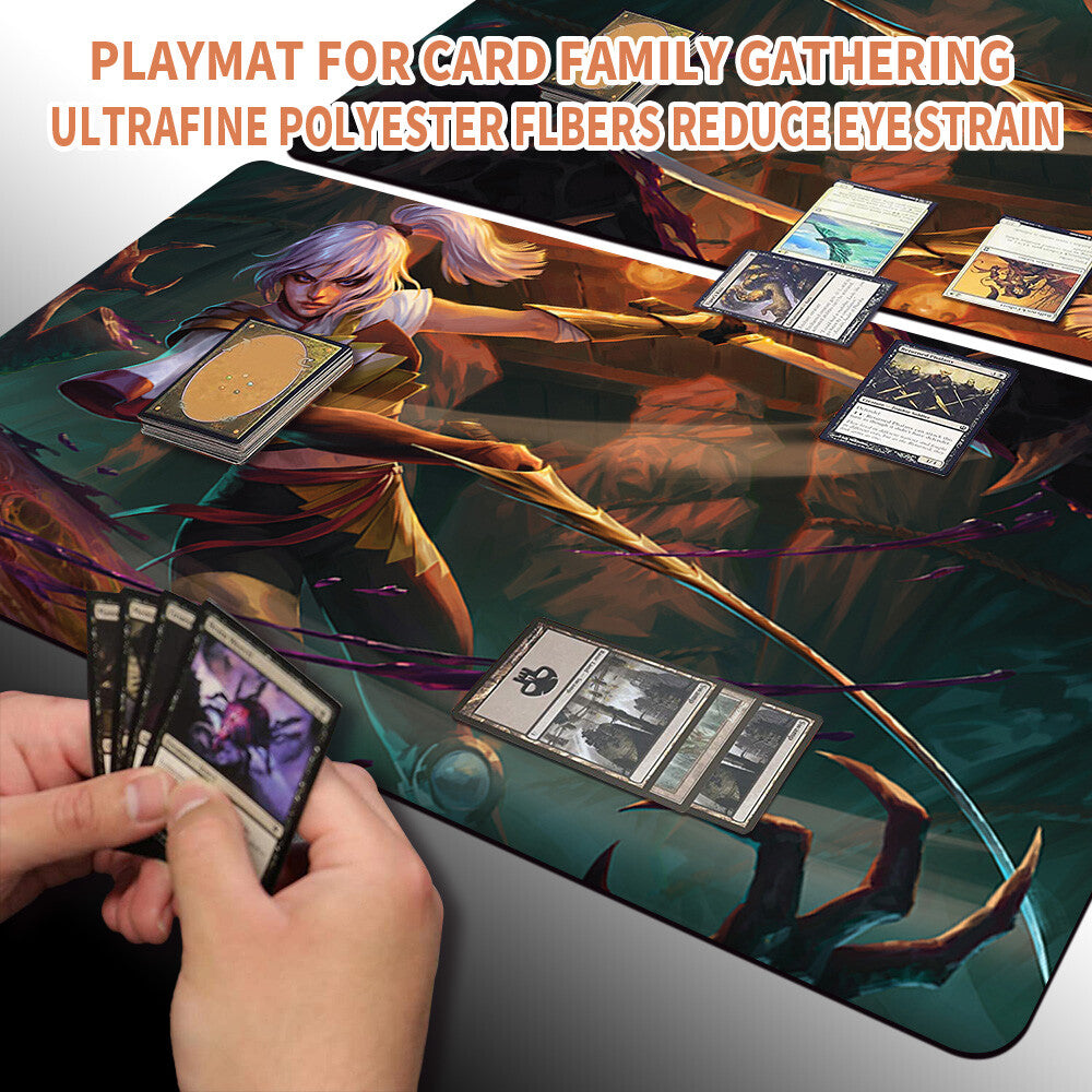 THE WANDERING RESCUER - Magic The Gathering MTG Playmat TCG CCG MTG Playmat Stitched Edge