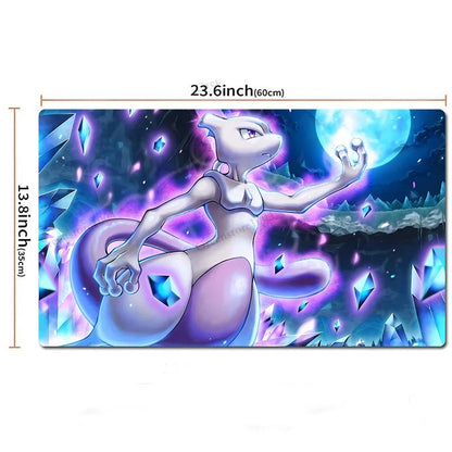 Mewtwo Board Game Pokemon Table Playmat TCG CCG Mat Gaming Play Pad Mousepad