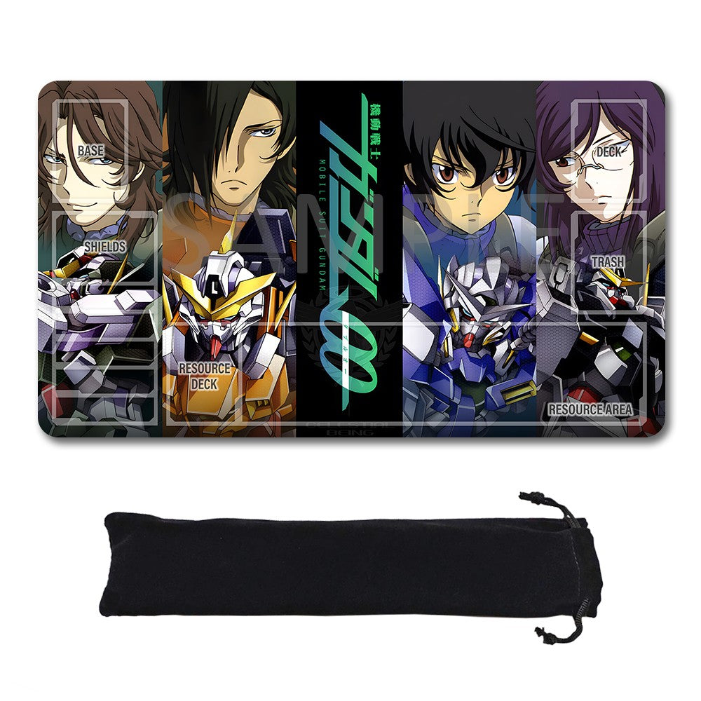 Gundam Playmat Suitable for GCG , includes Storage Bag, 24 x 14 inches (50838)