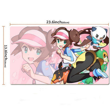 Rosa Board Game Pokemon Table Playmat PTCG TCG CCG Pad Trading Card Games Mat