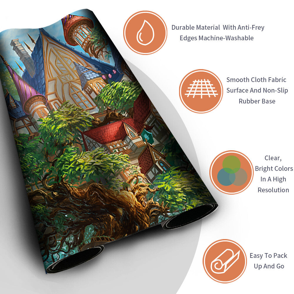 EDGEWALL INN - Magic The Gathering MTG Playmat TCG CCG MTG Playmat Stitched Edge