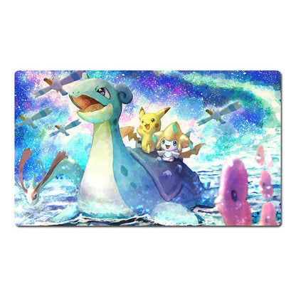 Lapras Jirachi Board Game Pokemon Playmat Card Play Mat TCG CCG Pad Mousepad