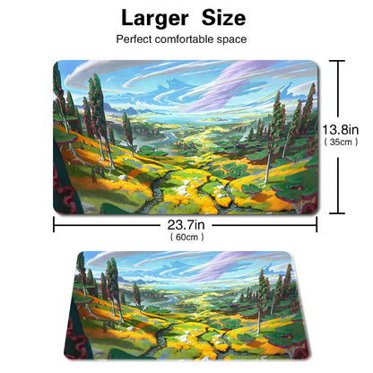 The Fertile Lands of Saulvinia - Board Game MTG Playmat Mouse Mat of TCG CCG