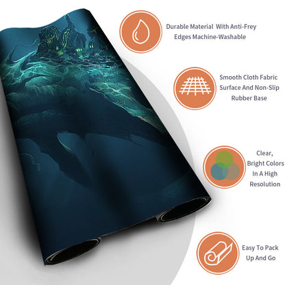 Slinn Voda, the Rising Deep -Magic The Gathering MTG Playmat TCG CCG MTG Playmat Stitched Edge