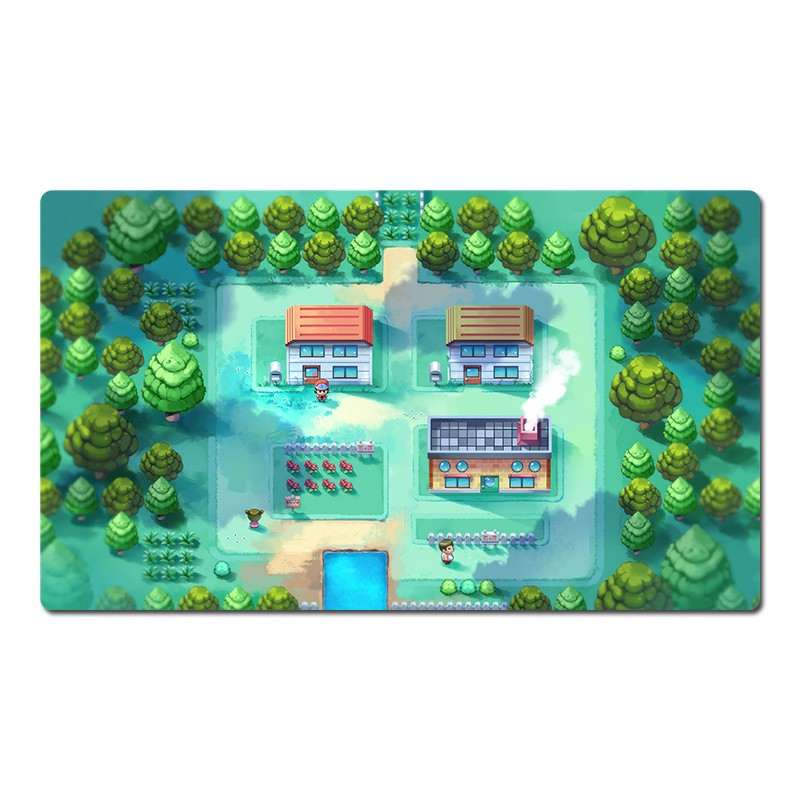 Pallet Town Board Game Pokemon Table Playmat Card Play Mat TCG CCG Pad Mousepad