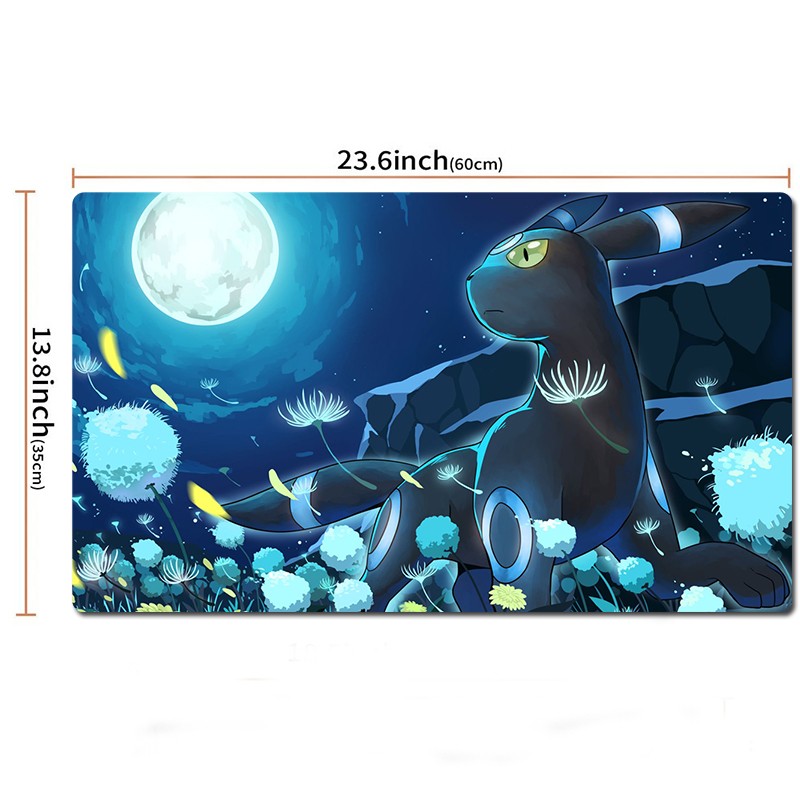 Umbreon Board Game Pokemon Table Playmat TCG CCG Card Game Play Mat Mousepad