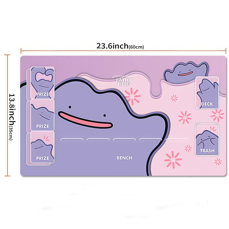 Ditto Board Game Pokemon Table Duel Playmat Card Play Mat TCG CCG Pad Mousepad