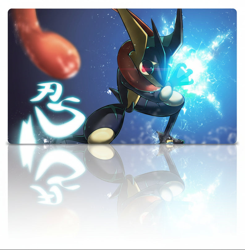 Greninja Board Game Pokemon Playmat PTCG TCG CCG Play Pad Trading Card Games Mat