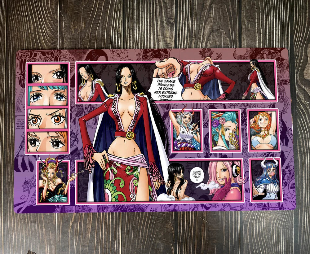 One Piece OPCG TCG CCG Mouse Pad BOA HANCOCK Table Playmat Trading Card Game Desk Mat