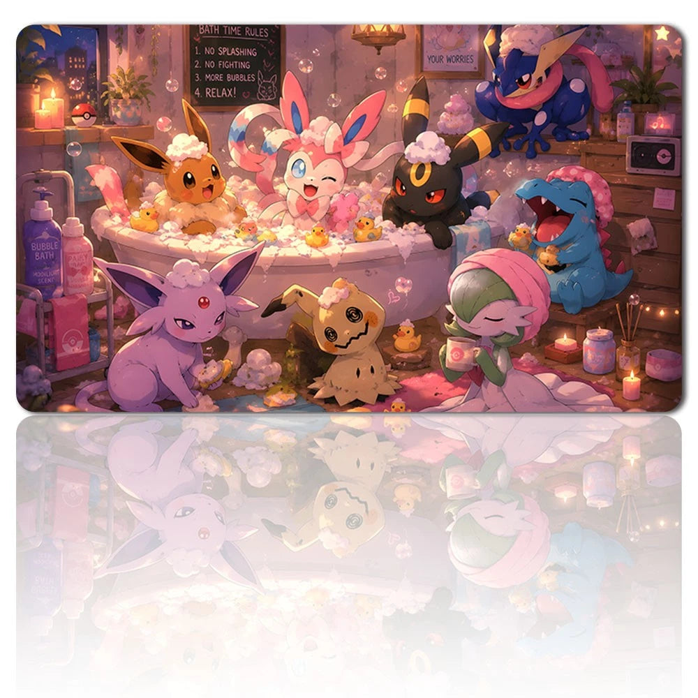 198293 - Board Game Pokemon Eevee Playmat Games Mousepad Play Mat of TCG