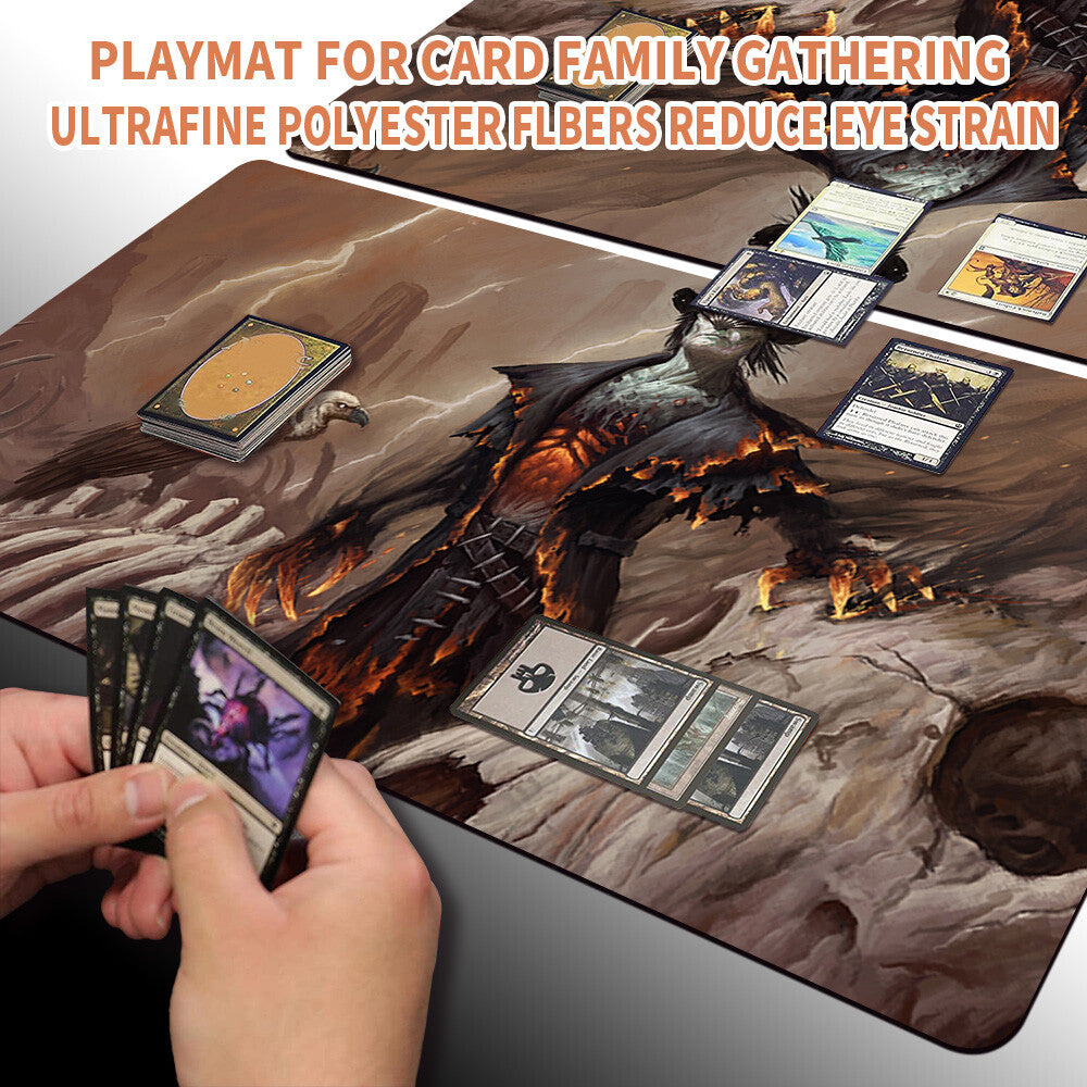 BONEYARD DESECRATOR - Magic The Gathering MTG Playmat TCG CCG MTG Playmat Stitched Edge