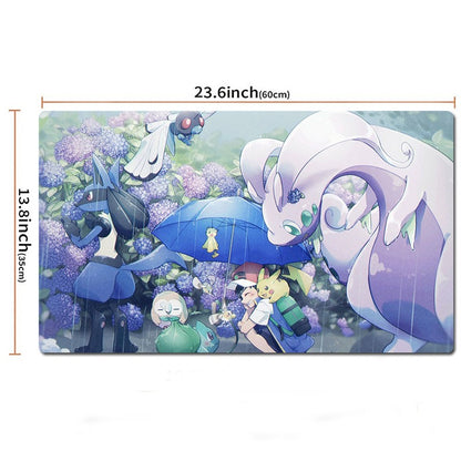 Lucario Goodra Pokemon Table Playmat PTCG TCG CCG Pad Trading Card Games Mat