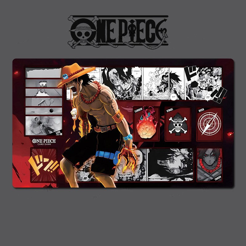 Portgas D. Ace O-P Table Playmat OPCG TCG CCG Mouse Pad Trading Card Game Mat
