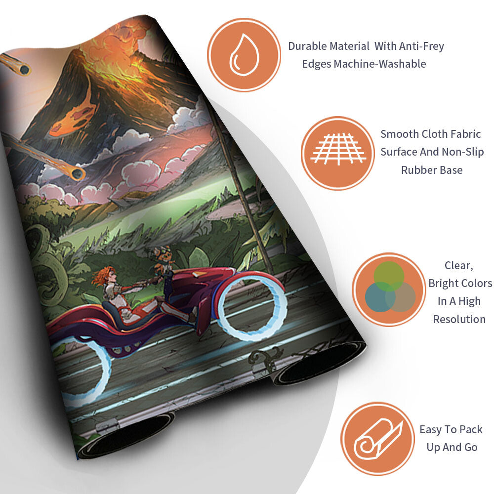 MURAGANDA LO-FI - Magic The Gathering MTG Playmat TCG CCG MTG Playmat Stitched Edge