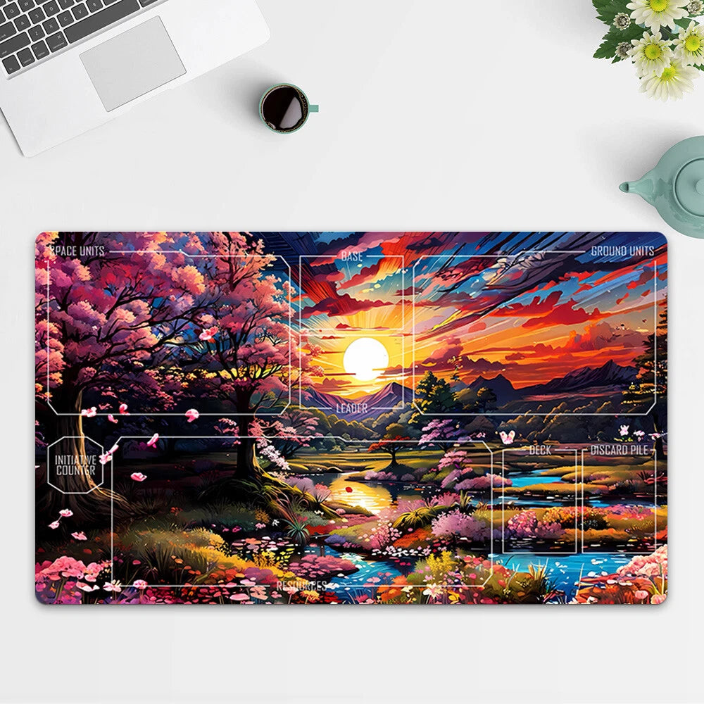 Playmat Landscape TCG Starwars : Unlimited Trading Card Game Mat Free Bag