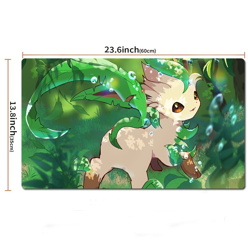 Leafeon Board Game Pokemon Table Playmat TCG CCG Play Mat Gaming Pad Mousepad