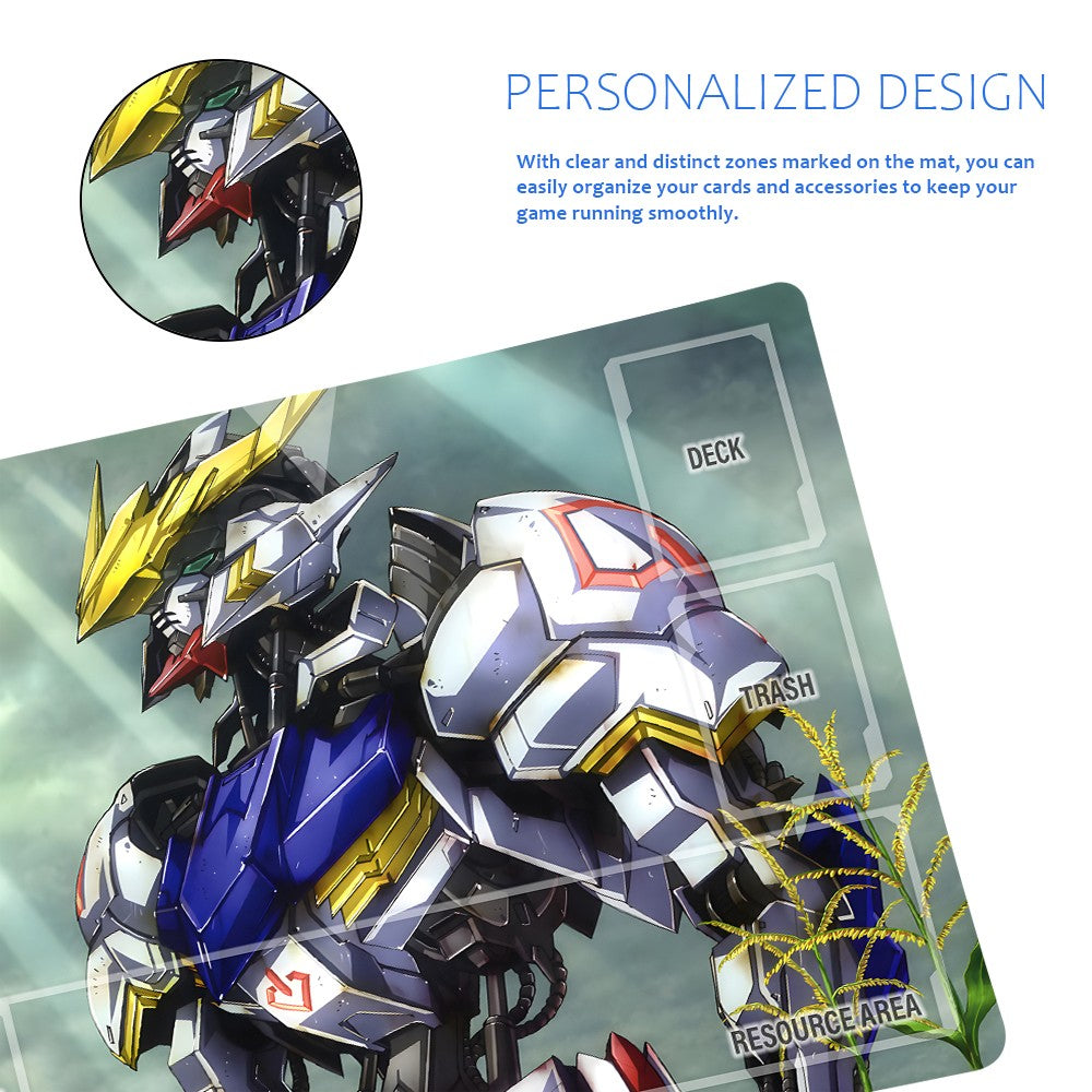 Gundam Playmat Suitable for GCG , includes Storage Bag, 24 x 14 inches (GD510143)