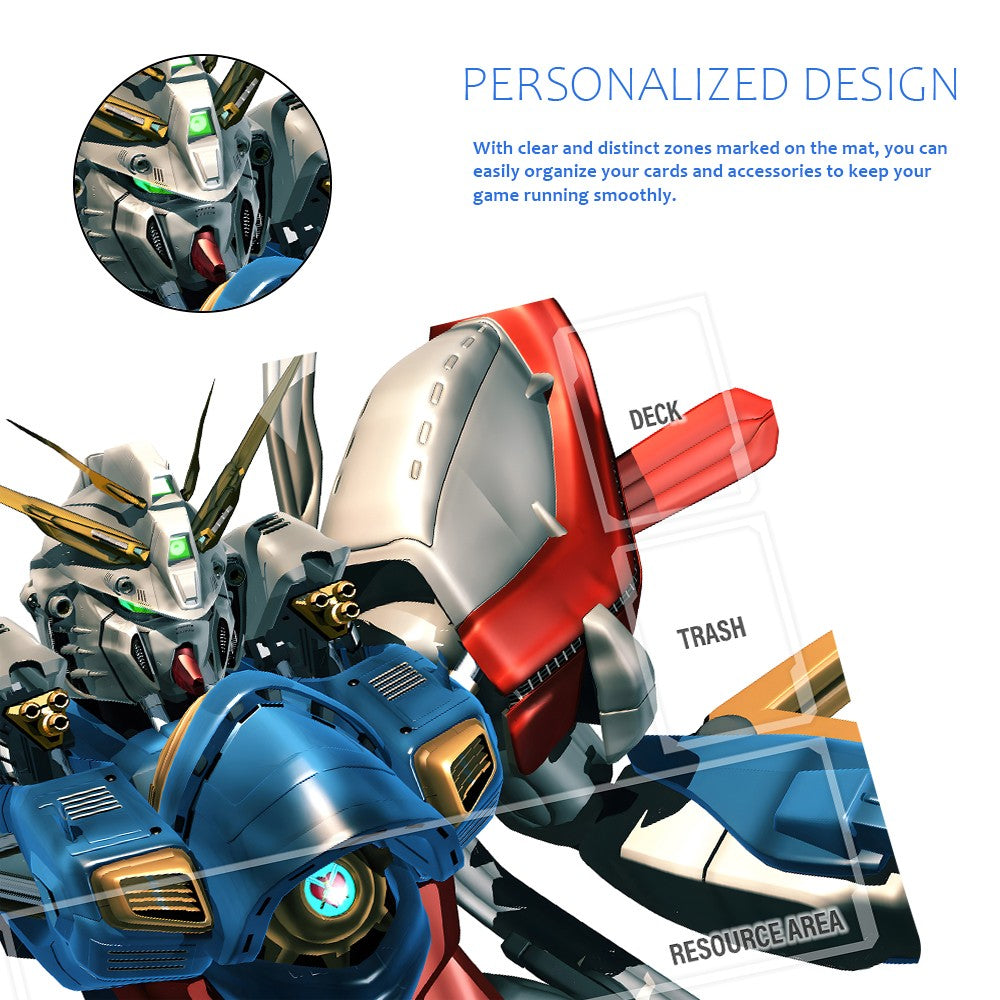 Gundam Playmat Suitable for GCG , includes Storage Bag, 24 x 14 inches (27281)