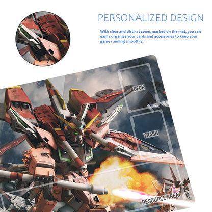 Gundam Playmat Suitable for GCG , includes Storage Bag, 24 x 14 inches (75960)