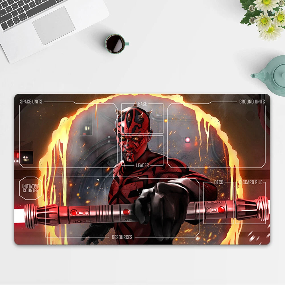 Playmat Maul TCG Starwars : Unlimited Trading Card Game Play Mat Free Bag