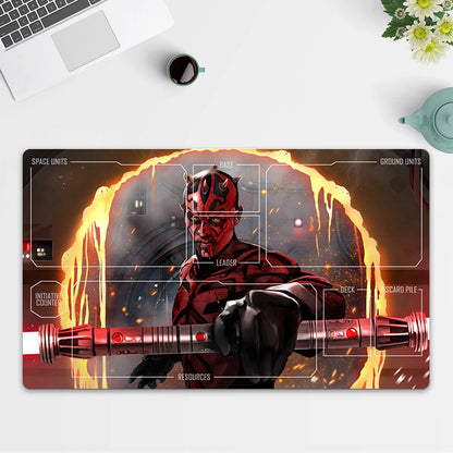 Playmat Maul TCG Starwars : Unlimited Trading Card Game Play Mat Free Bag
