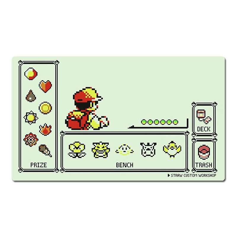 Pixel Graph Series 8 Board Game Pokemon Table Playmat Card Play Mat TCG CCG Pad