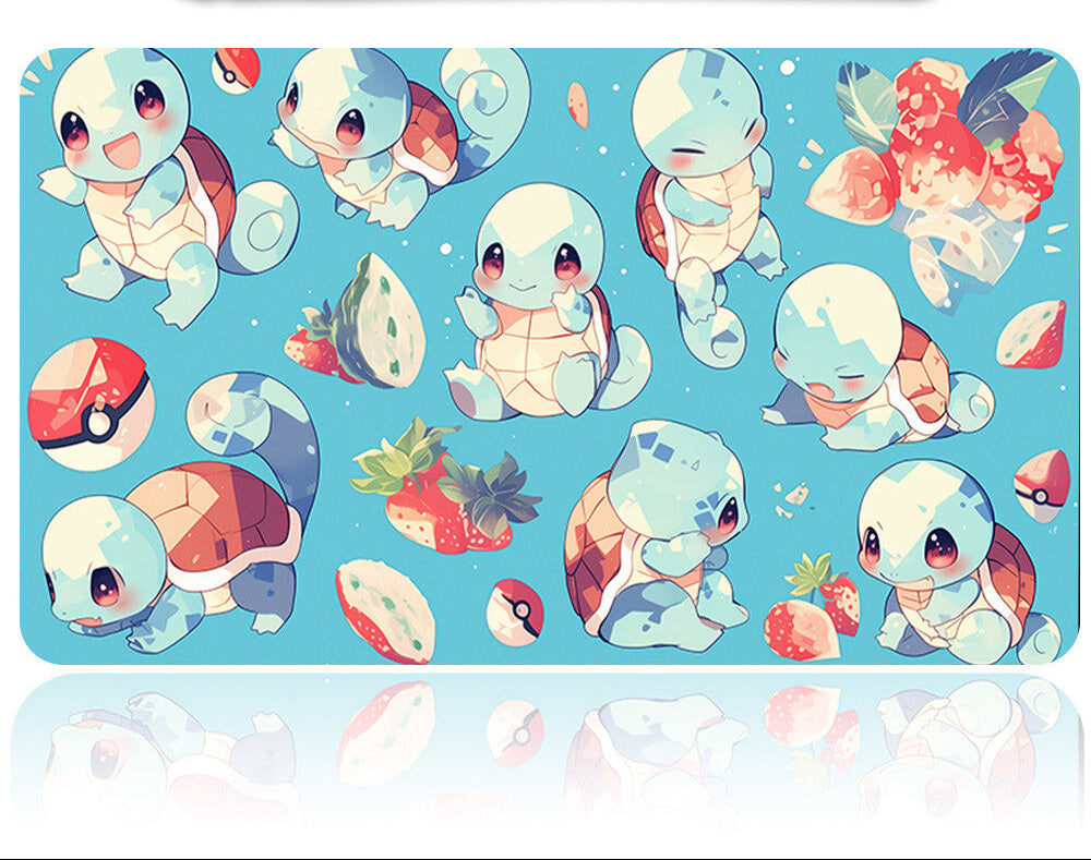 Pokemon Squirtle patterned product with a tool on a blue background
