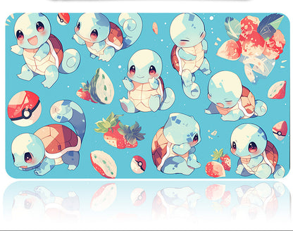 Pokemon Squirtle patterned product with a tool on a blue background