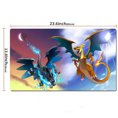 Mega Charizard X Y Board Game Pokemon Table Playmat TCG CCG Mat Pad Mousepad