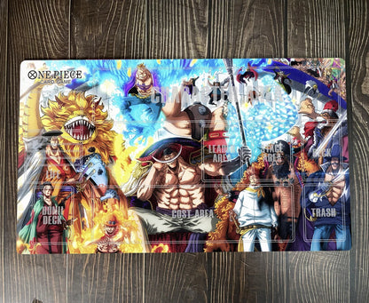 Whitebeard Pirate One Piece Table Playmat OPCG TCG CCG Play Pad Trading Card Game Deskmat Mousepad