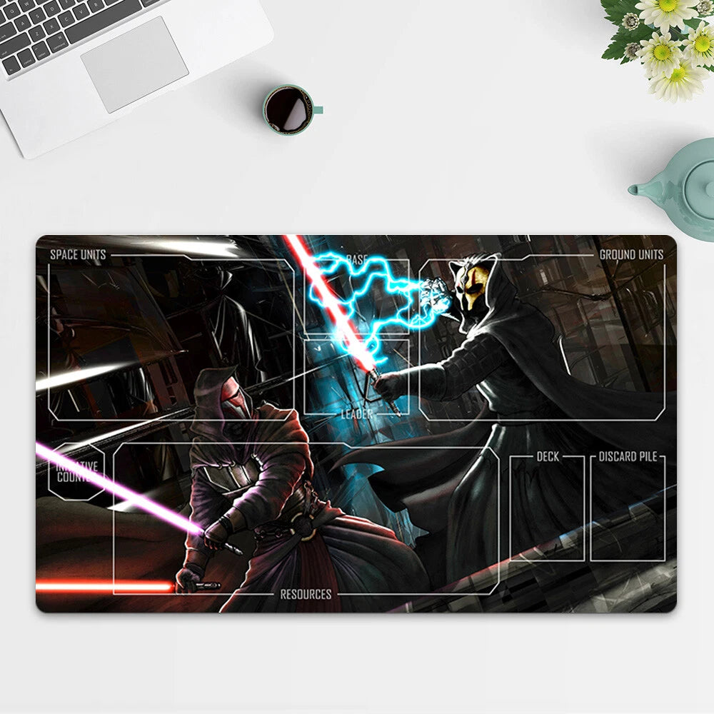 Playmat Revan vs Nihilus TCG Starwars : Unlimited Trading Card Game Mat Free Bag
