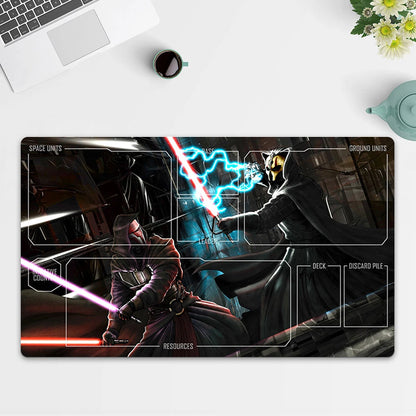 Playmat Revan vs Nihilus TCG Starwars : Unlimited Trading Card Game Mat Free Bag